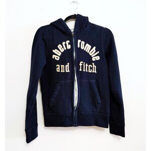 Abercrombie Kids Full Zip Hoodie Sweatshirt Size XL Preppy Retro Layering